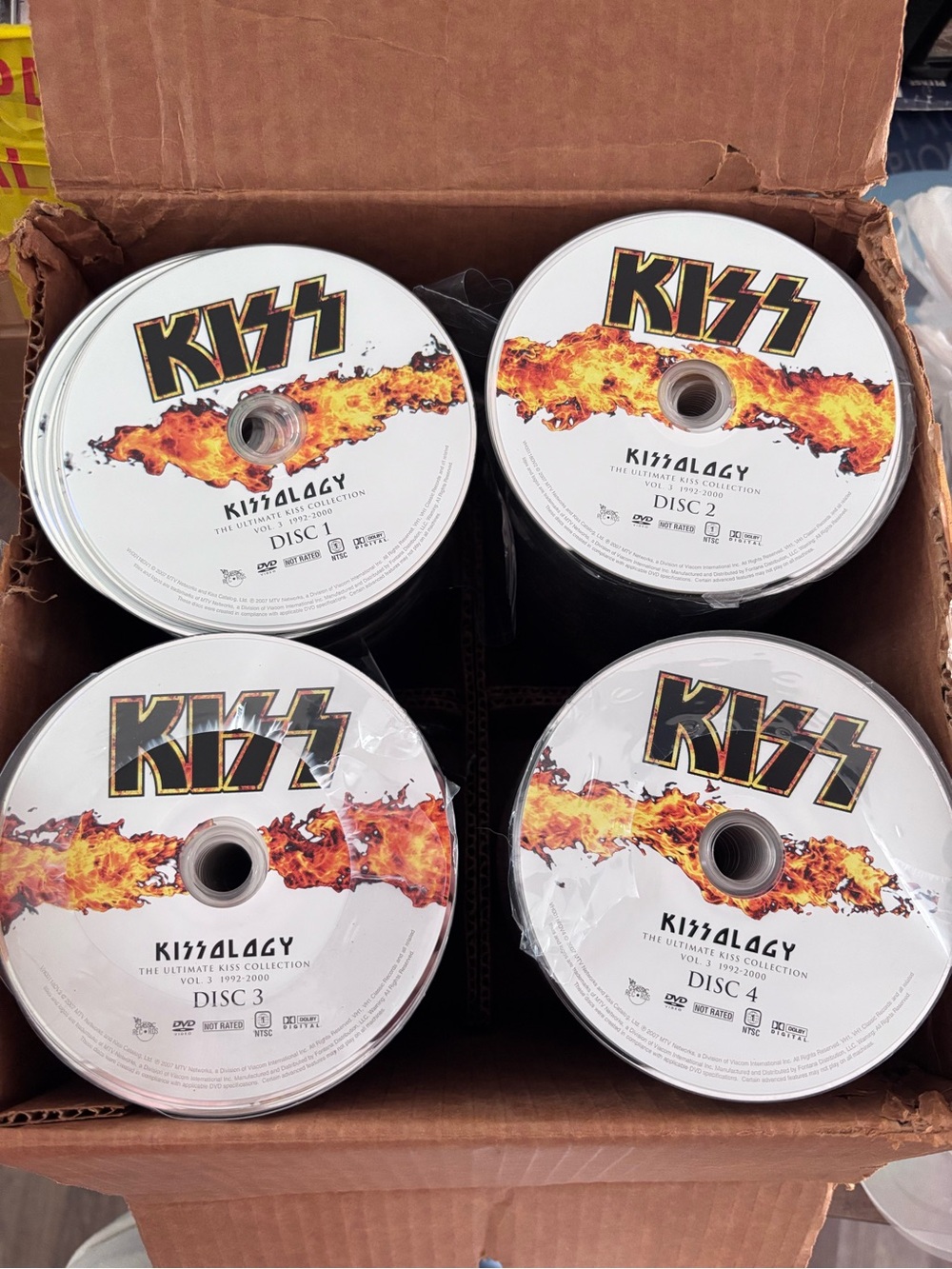 KISS DVD discs